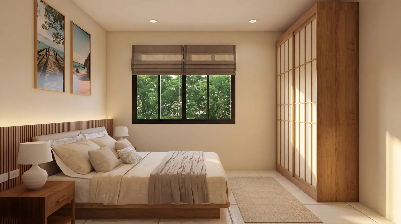 Second and third bedrooms