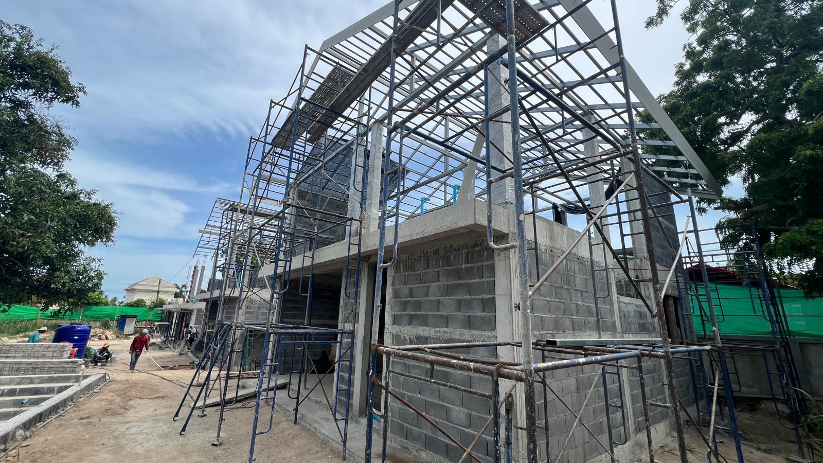 Hikaru Garden villas under construction