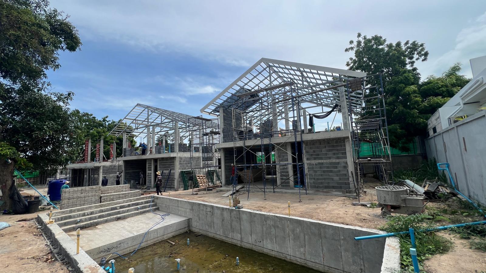 Hikaru Garden villas under construction
